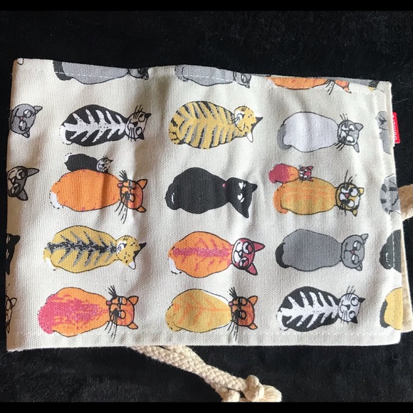 🛍Cute Cat Canvas Roll Brush Pencil Holder - Picture 5 of 5